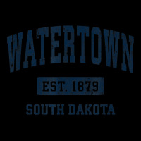 Watertown South Dakota Sd Vintage Athletic Sports Design Cropped Hoodie | Artistshot