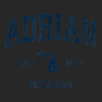 Adrian Michigan Mi Vintage Athletic Navy Sports Design Men's T-shirt Pajama Set | Artistshot