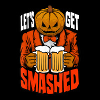 Let's Get Smashed Pumpkin Halloween Drinking Beer Bartender Adjustable Cap | Artistshot