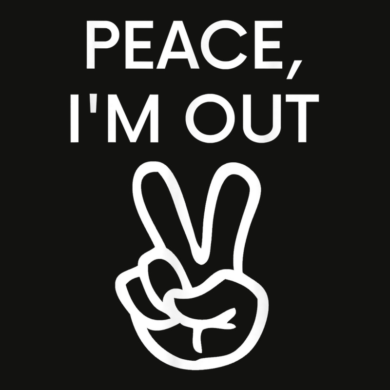 Peace, I'm Out Tshirt   Funny Retirement Tshirt Scorecard Crop Tee | Artistshot