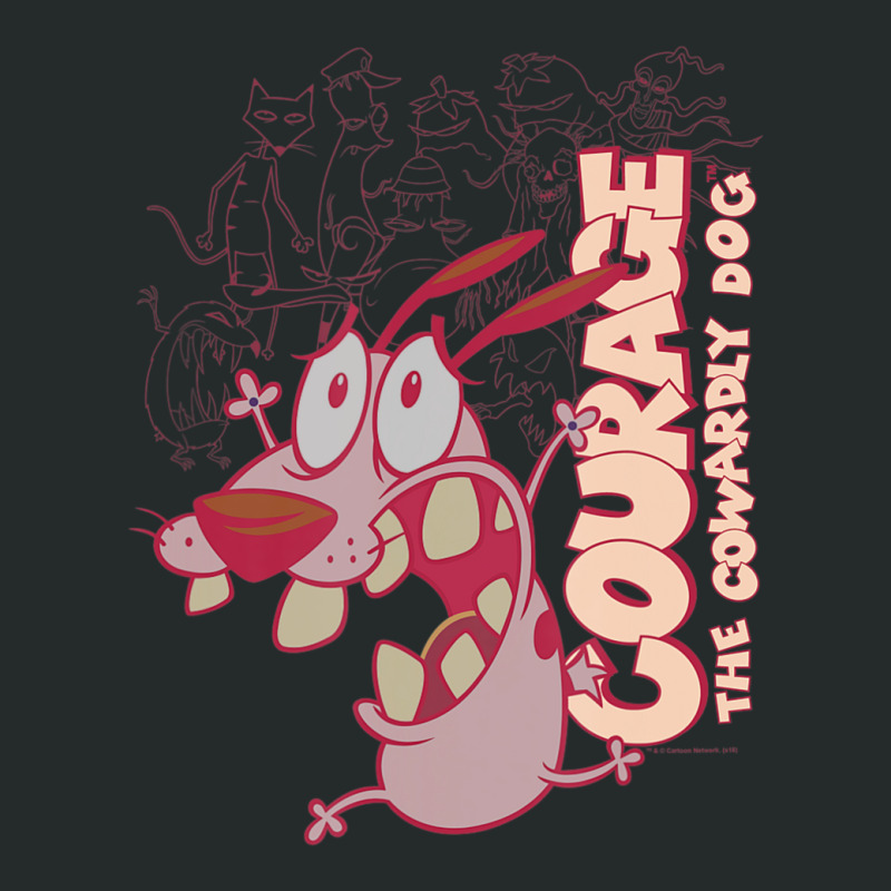 Courage The Cowardly Dog Running Scared Women's Triblend Scoop T-shirt by laughingtuy | Artistshot