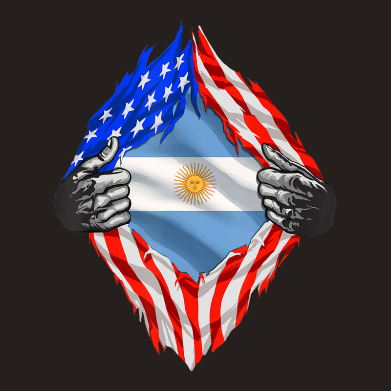 Super Argentine Heritage Argentina Roots Usa Flag Tank Top | Artistshot