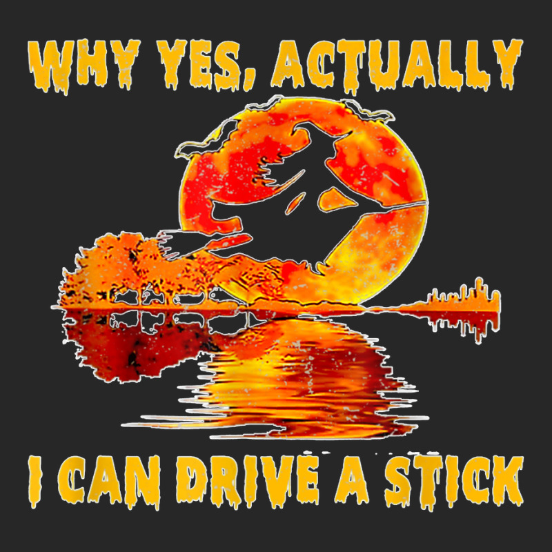 Womens Why Yes Actually I Can Drive A Stick Funny Witch Men's T-shirt Pajama Set | Artistshot