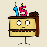 15th Birthday Cake With Candles Icing Chocolate Vanilla Cropped Hoodie | Artistshot