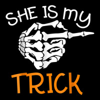 She Is My Trick With Halloween Night Costume Skeleton Finger Zipper Hoodie | Artistshot