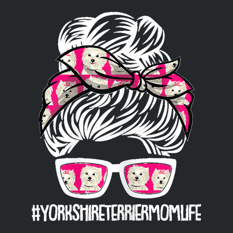 Womens Yorkie Mom Life Mothers Day Dog Puppy Yorkshire Terrier Pet Crewneck Sweatshirt | Artistshot