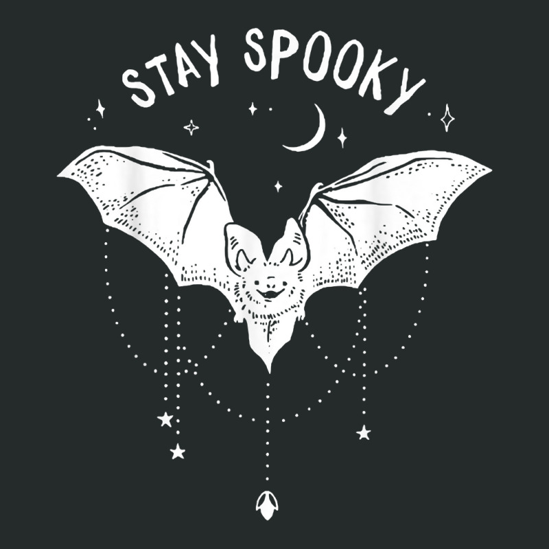 Stay Spooky Cute Vampire Bat Halloween T Shirt Women's Triblend Scoop T-shirt by cm-arts | Artistshot