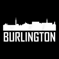 Burlington Vermont Skyline Silhouette T Shirt V-neck Tee | Artistshot