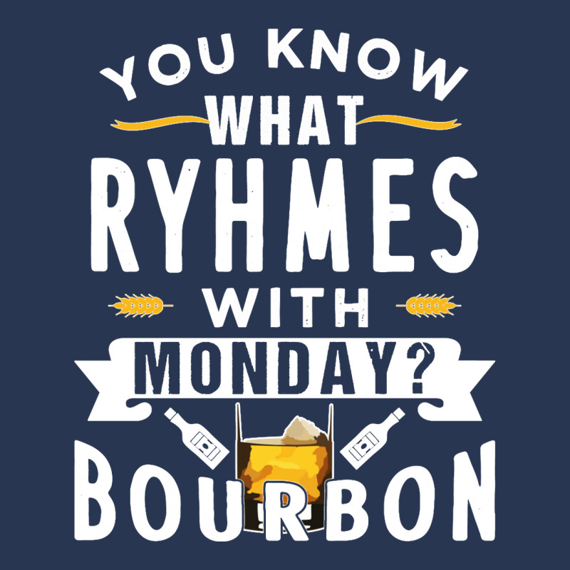 You Know What Rhymes With Monday Bourbon. Whisky Sweatshirt Men Denim Jacket | Artistshot