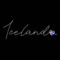 Ísland Simple Love Icelandic Flag Heart On Iceland Maternity Scoop Neck T-shirt | Artistshot