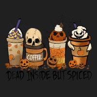 Dead Inside But Spiced Pumpkin Halloween Spooky Season Ghost Ladies Polo Shirt | Artistshot