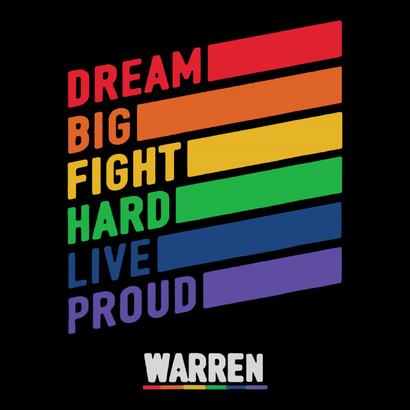 Elizabeth Warren Dream Big Fight Hard Live Proud Maternity Scoop Neck T-shirt by mirazjason | Artistshot