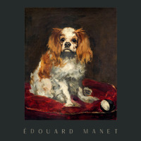 King Charles Spaniel Edouard Manet Women's Triblend Scoop T-shirt | Artistshot