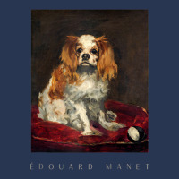 King Charles Spaniel Edouard Manet Ladies Denim Jacket | Artistshot