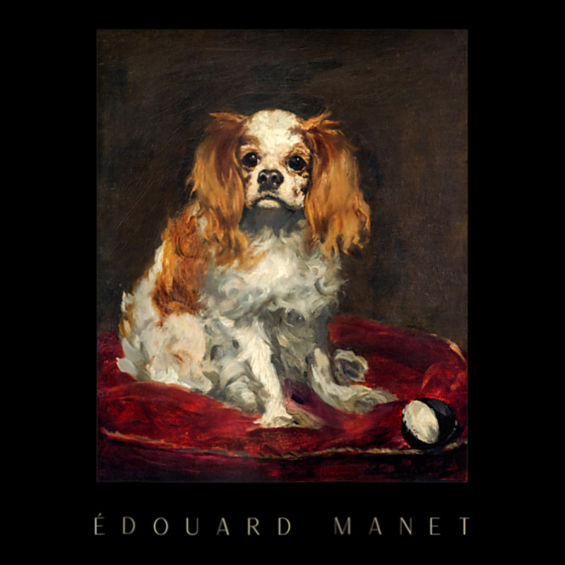 King Charles Spaniel Edouard Manet Cropped Hoodie by kentuckykonpha9 | Artistshot