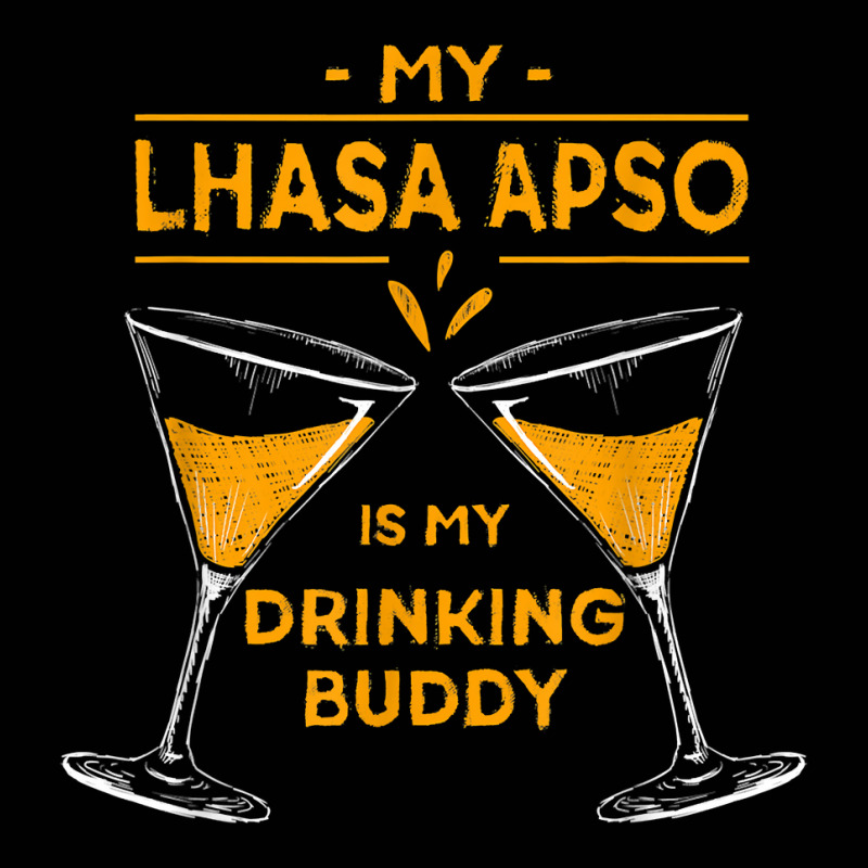 10506900022^my Lhasa Apso Is My Drinking Buddy^funny^dog Lov T Shirt Toddler 3/4 Sleeve Tee by cm-arts | Artistshot