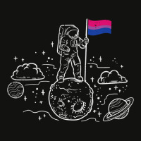 Astronaut Moon Bisexual Flag Space Lgbtq Gay Pride Ally Bi Scorecard Crop Tee | Artistshot