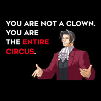 Miles Edgeworth Entire Circus Quote Cropped Hoodie | Artistshot