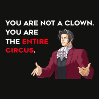 Miles Edgeworth Entire Circus Quote Scorecard Crop Tee | Artistshot