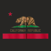 California 'bear Republic' State Flag Zip Hoodie Ladies Fitted T-shirt | Artistshot