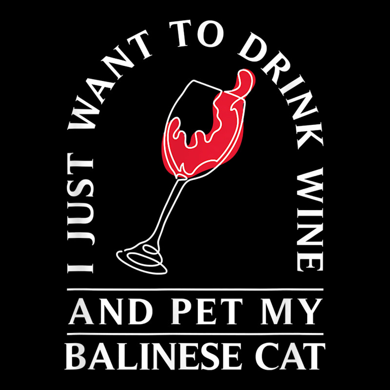 10508500031^drink Wine And Pet My Balinese Cat^funny^balines T Shirt Pocket T-shirt | Artistshot