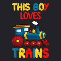 This Boy Loves Trains Locomotives And Wagon! Kid Boys Train Youth Tee | Artistshot