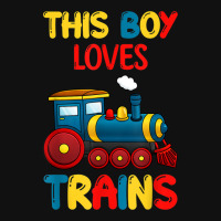 This Boy Loves Trains Locomotives And Wagon! Kid Boys Train Baby Bibs | Artistshot