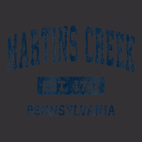 Martins Creek Pennsylvania Pa Vintage Athletic Sports Design Vintage Hoodie | Artistshot