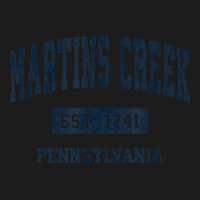 Martins Creek Pennsylvania Pa Vintage Athletic Sports Design Hoodie & Jogger Set | Artistshot