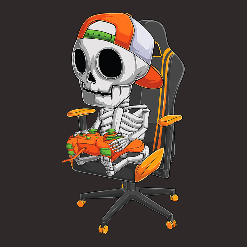 Halloween Skeleton Gamer Video Gaming Boys Men Kids Teens Racerback Tank by Haley1989 | Artistshot