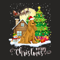 Christmas Pajama Cocker Spaniel Tree Xmas Dog Dad Mom T Shirt Ladies Fitted T-shirt | Artistshot