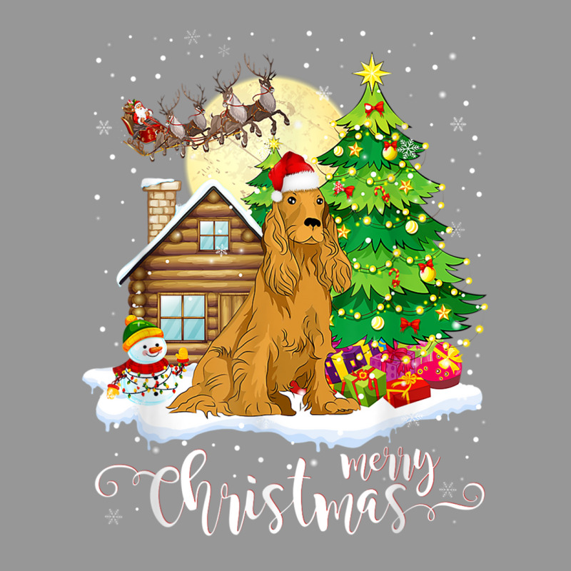 Christmas Pajama Cocker Spaniel Tree Xmas Dog Dad Mom T Shirt Women's V-Neck T-Shirt by cm-arts | Artistshot