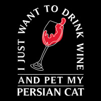 10508500020^drink Wine And Pet My Persian Cat^funny^persian T Shirt Pocket T-shirt | Artistshot