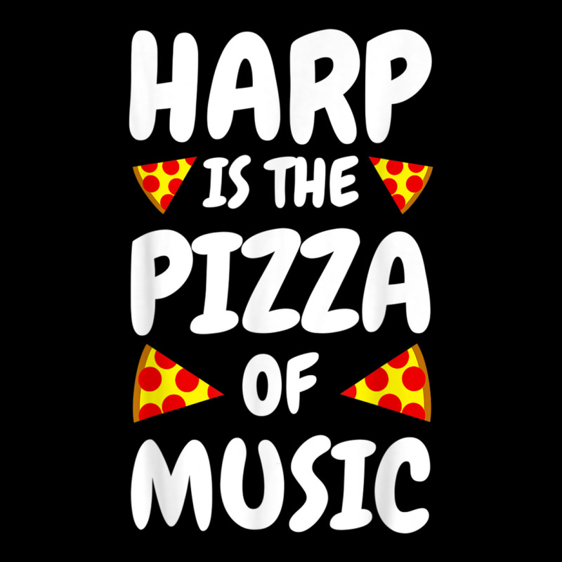 Harp Is The Pizza Of Music Funny Harp Player Gift Rectangle Patch By Cm ...