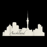 Auckland, New Zealand City Skyline Souvenir Style T Shirt Cropped Hoodie | Artistshot