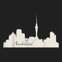 Auckland, New Zealand City Skyline Souvenir Style T Shirt Ladies Polo Shirt | Artistshot