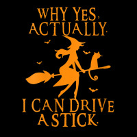 Womens Why Yes Actually I Can Drive A Stick Halloween V Neck Men's Long Sleeve Pajama Set | Artistshot