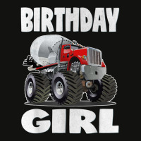 Birthday Girl Monster Cement Truck Retro Work Trucks T Shirt Scorecard Crop Tee | Artistshot