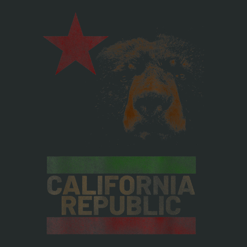 California Republic Bear Monarch Flag Proud Patriotic Women's Triblend Scoop T-shirt by Fashlaza | Artistshot