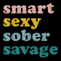 Retro Vintage Smart Sexy Sober Savage Recovery Adjustable Cap | Artistshot