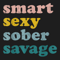 Retro Vintage Smart Sexy Sober Savage Recovery Classic T-shirt | Artistshot