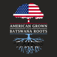 American Grown With Batswana Roots   Botswana T Shirt Ladies Fitted T-shirt | Artistshot