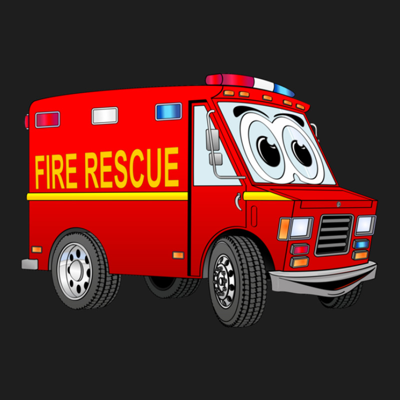 Fire Rescue Mini Van Cartoon Classic T-shirt by KennethSteele | Artistshot