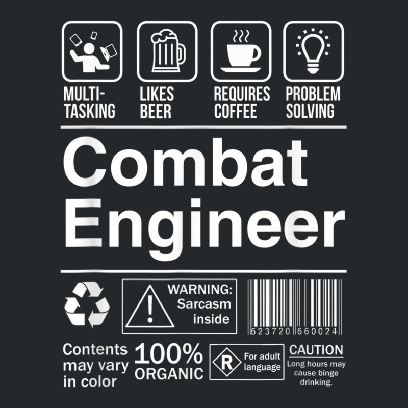 Combat Engineer Product Label T Shirt Crewneck Sweatshirt by cm-arts | Artistshot