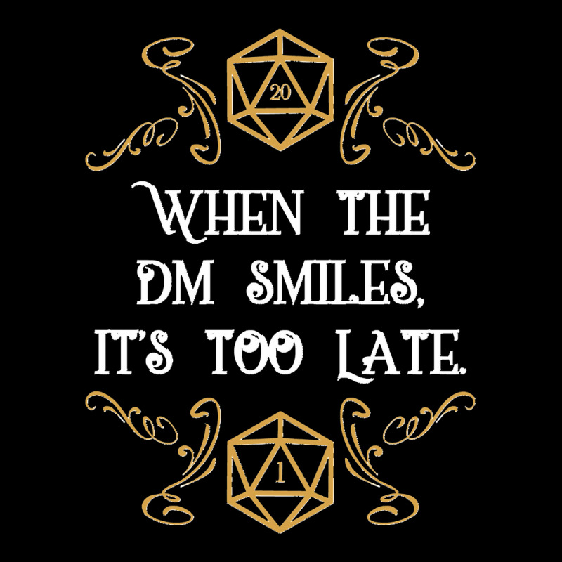 When The Master Smiles It&39;s Too Late 20 Sided Dice Adjustable Cap | Artistshot