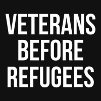 Veterans Before Refugees Political Baby Beanies | Artistshot