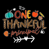 One Thankful Principal Leopard Fall Thanksgiving Gifts Youth Zipper Hoodie | Artistshot