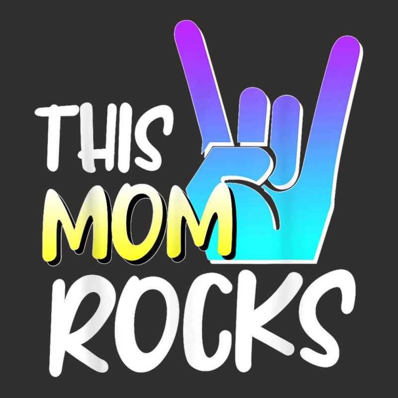 This Mom Rocks Mom Mother Day Rock Music Show Of Hands Champion Hoodie by MICHAELFRANCISSMITH | Artistshot