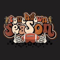 Touchdown Season Football Lightning Bolt Skelton Halloween T-shirt | Artistshot