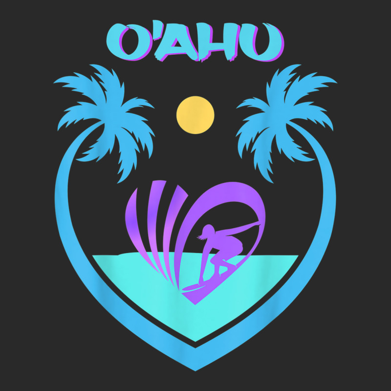 Oahu Surfing Palms Vacation Island Gift Beach Hawaii Surf Toddler T-shirt by Orchid | Artistshot